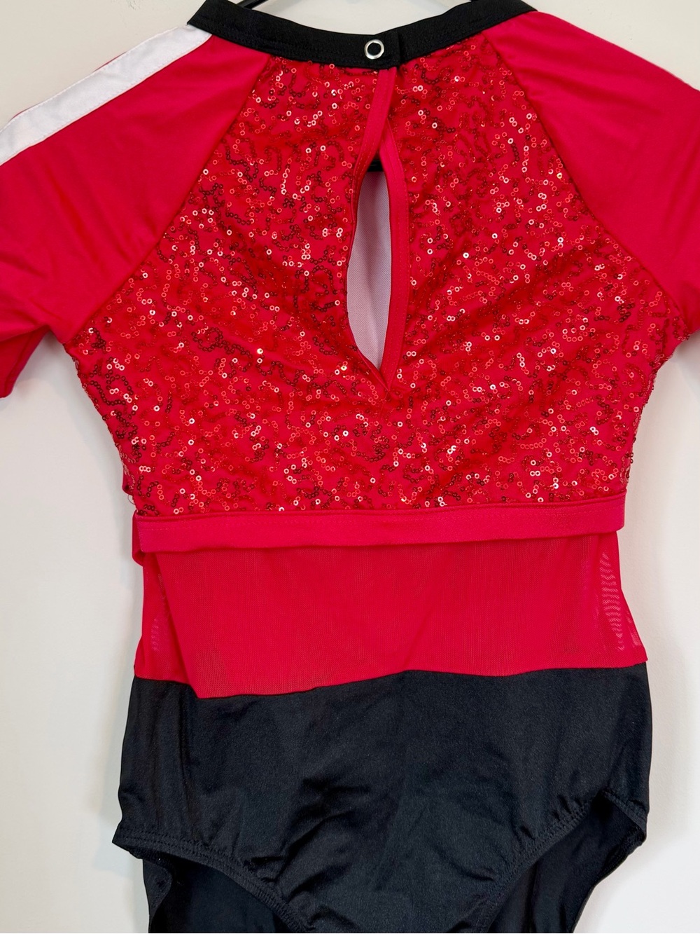 Weissman Red and Black All The Way Up Leotard - Size: XLC - Picture 7 of 11